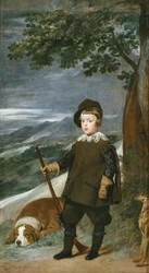 Porträt des Prinz Baltasar Carlos als Jäger